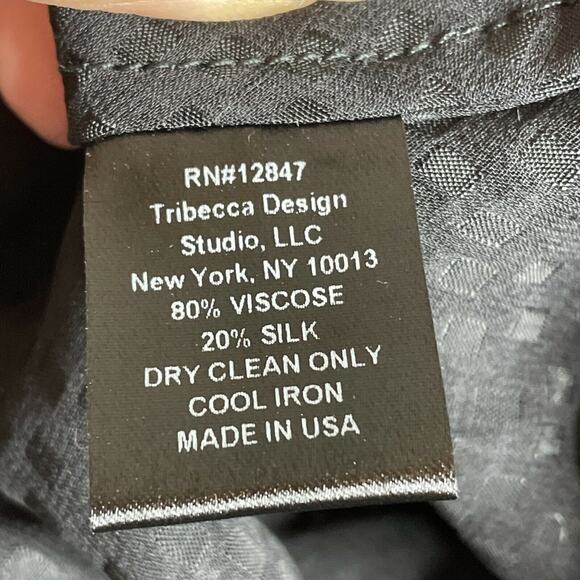 Nili Lotan Black Fringe Silk Blend Blouson Halter Dress NWT Size S - Picture 7 of 9